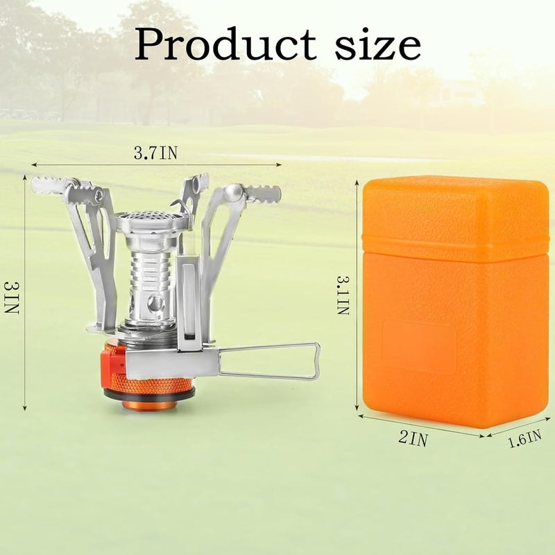 YCDMLJC Portable Camping Stove Backpacking Stove, Specialized Hiking Stove Camping Stove with Piezo Ignition Stable Support Wind-Resistance, Camp Stove for Outdoor cooking Camping Hiking Adventure Cooking - Image 2